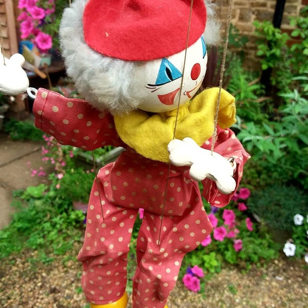 Pelham clown puppet/ gc/ 1960s/lovely