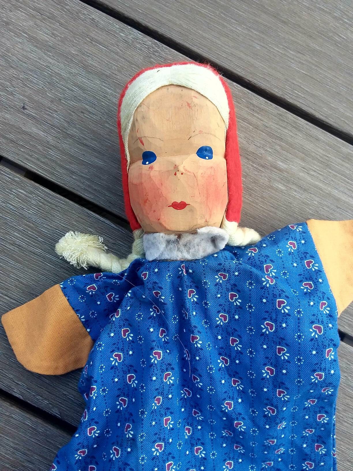 Vintage Topsy Turvy peluche Cappuccetto Rosso Doll-3 in 1 Nonna Lupo  10Lamont condizioni di pubblicazione è usato in buone condizioni -   Italia