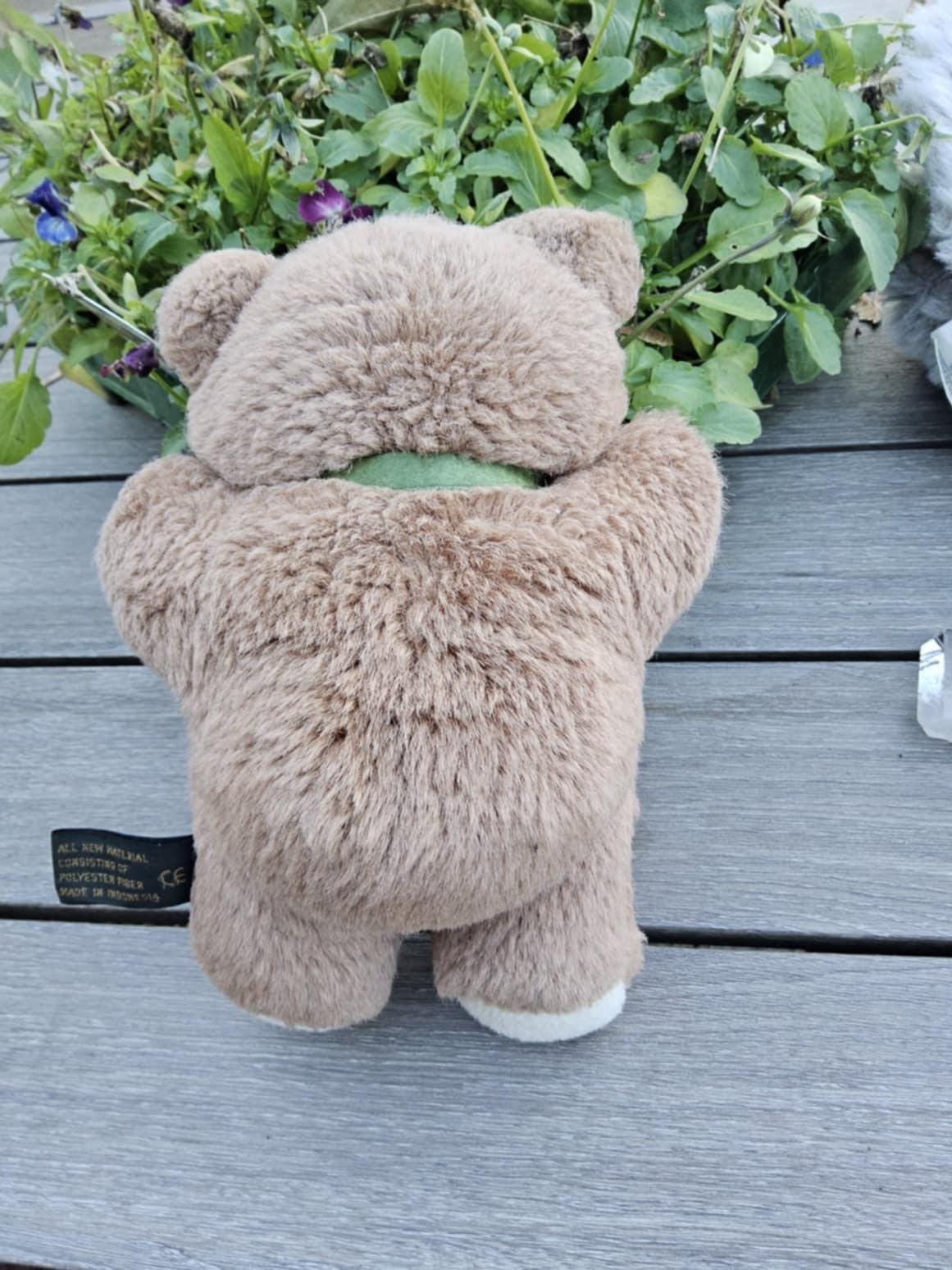 ハロッズの小さな茶色のぬいぐるみクマ/緑のリボン/GC/19世紀 - Etsy 日本