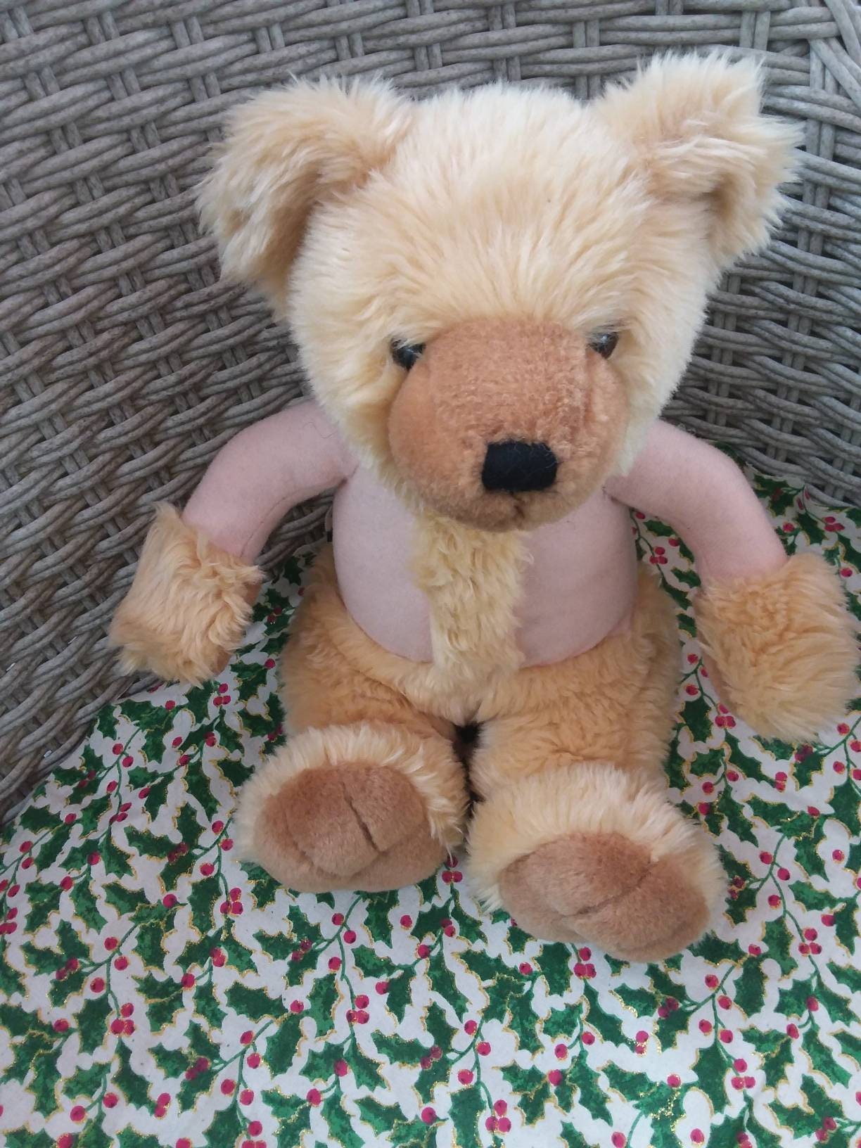 Peluche Orso Kaemingk Con Giacca Scozzese E Cappello - 45 Cm, Peluche Natalizio Decorativo