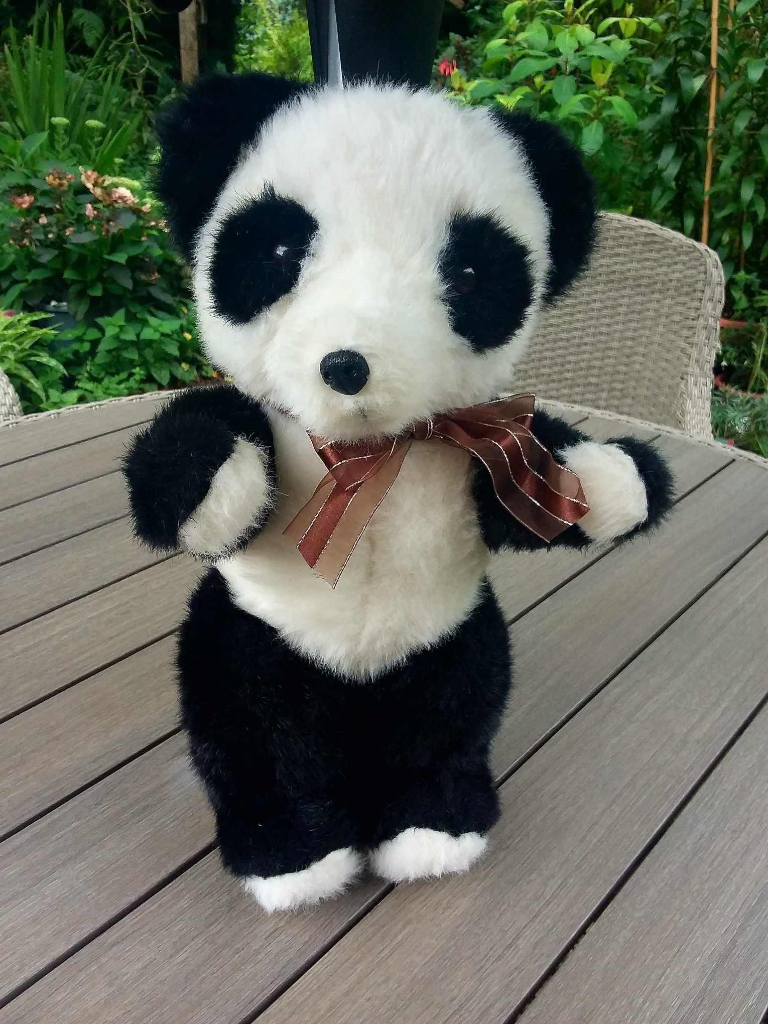 Old panda teddy bear - Etsy 日本