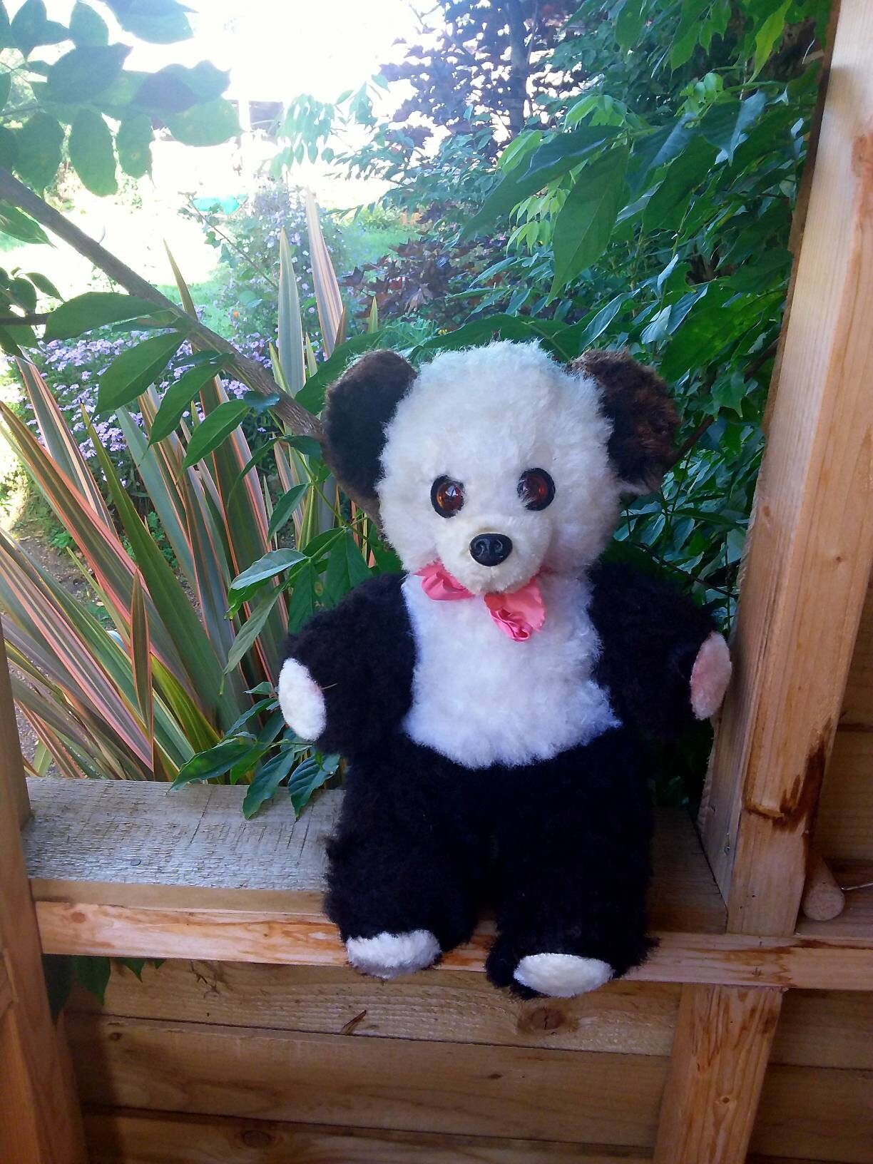 1960s plush panda - Etsy 日本