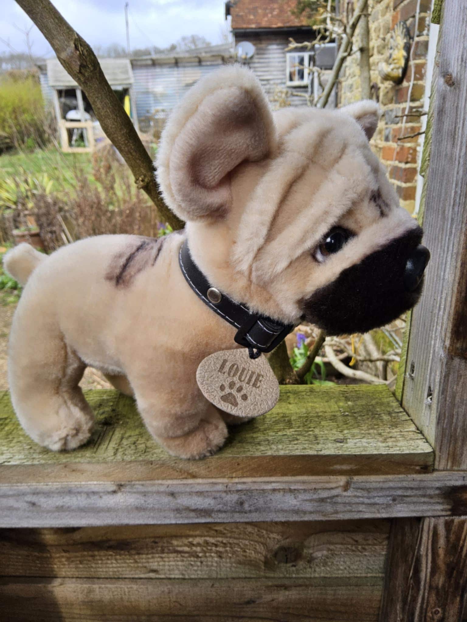 Vintage plush bulldog - Etsy 日本