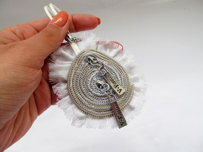 Zipper necklace Zipper jewelry Zipper accessories Suede cord jewelry Fabric jewelry suede choker Long choker