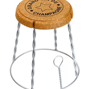 XL Champagne Cork Wire Cage Stool/Side Table, CUSTOMISE 4 FREE image 5