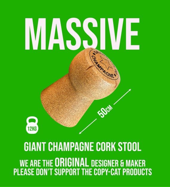 Giant Champagne Cork Stool 