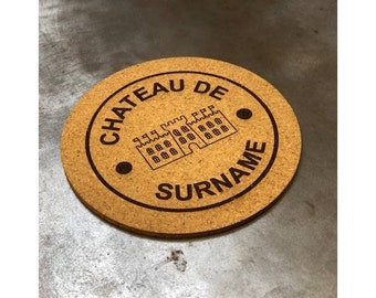 6pk Personalised Cork Coasters, 25% OFF!