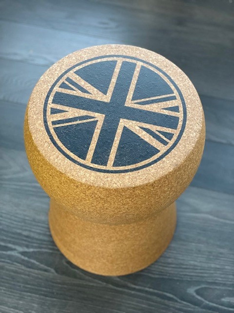 XL Champagne Cork Side Table, OVER 30% OFF image 9