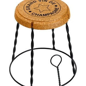XL Champagne Cork Wire Cage Stool/Side Table, CUSTOMISE 4 FREE image 4
