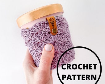 Patrón acogedor de helado / Pinta acogedora / Crochet acogedor / Cozies / Helado / Regalos de Pascua / Cestas de Pascua / Horario de verano / Manga de helado de ganchillo