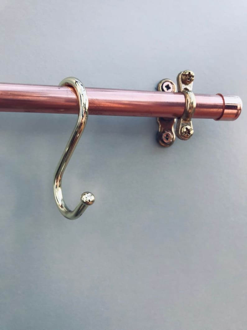 Copper & Brass Kitchen Rail Coat Rail or Towel Rail Etsy UK