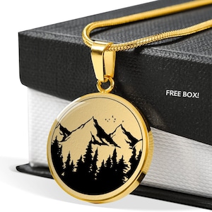 Mountain Necklace Pendant Jewelry Charm Gift