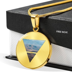 Alchemy Earth Element Mountain Necklace Jewelry Pendant