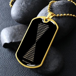 Abracadabra Necklace Pendant Gold Silver Jewelry Charm