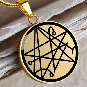 Necronomicon Necklace Lucifer&#39;s Pendant Jewelry Sigil
