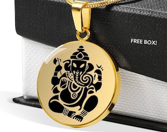 Ganesh Ganisha Naszyjnik Hindu God Jewelry Pendant