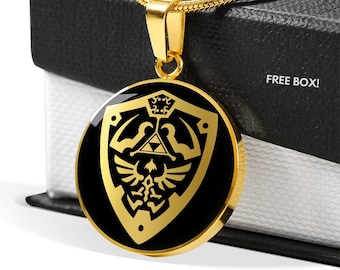 Zelda Hylian Shield Naszyjnik Biżuteria Wisiorek Prezent