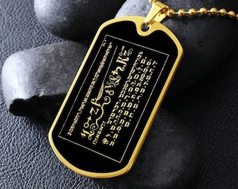 Geld talisman 1e zegel van het mysterie Boek van Mozes ketting hanger sieraden amulet
