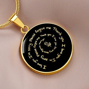 Hooponopono Necklace Pendant Gift M and M Jewelry Rumi ho’oponopono