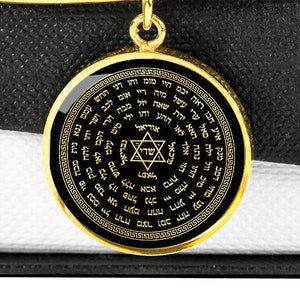 72 Names of God Bracelet Seal Solomon Kabbalah Gold Silver Charm Talisman Jewelry