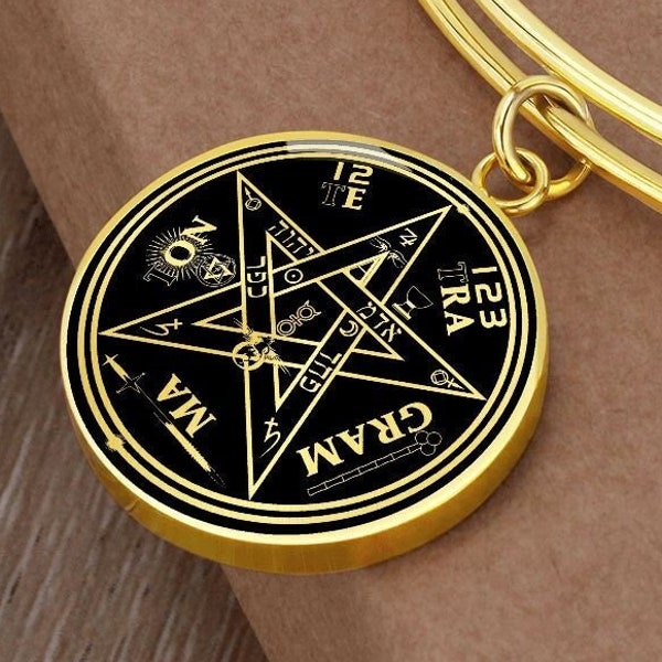 Bracelet Tétragramme Or Argent Bijoux Amulette Talisman