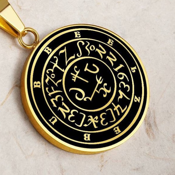 BEELZEBUB Sigil Necklace Pendant Jewelry Gold Amulet Silver Talisman Charm