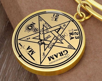 Tetragrammaton Seal Bracelet Gold Silver Amulet Talisman Jewelry