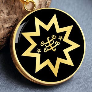 Baha’i Star Necklace Bahai Jewelry Ringstone Symbol Pendant Gift