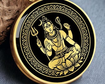 シヴァ神パンチャナ・マハデヴ・オム ペンダントネックレス ヒンドゥー