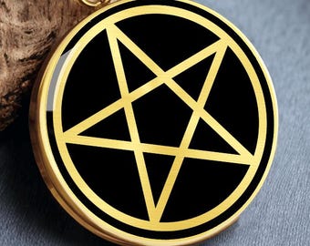 Pentagramm Halskette Anhänger Schmuck Pentagramm Stern Gold Silber Charm