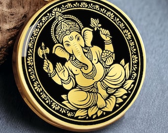 ガネーシャ神ペンダント「オームネックレス」：ヒンドゥー教の成功の神