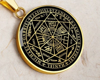 Siegel der Sieben 7 Erzengel Talisman Halsketten-Anhänger Schmuck Amulett