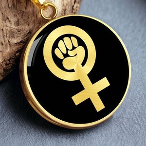 Feminist Necklace female empowerment Jewelry Pendant Gifts for Women