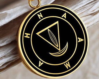 Naamah Demon Necklace Sigil Seal Pendant Jewelry Gold Amulet Silver Talisman Charm
