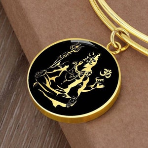 Lord Shiva Bracelet Hindu God Jewelry Pendant Gift Charm