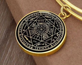 Seal of Seven 7 Archangels Bracelet Gold Silver Jewelry