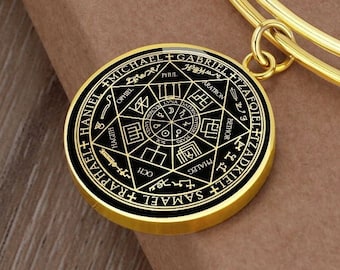 Seal of Seven 7 Archangels Bracelet Gold Silver Jewelry