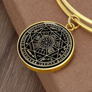 Seal of Seven 7 Archangels Bracelet Gold Silver Jewelry