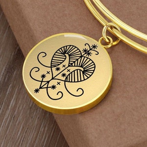 Erzulie Freda Veve Pulseira Joia Pingente Voodoo Amuleto Talismã Charme