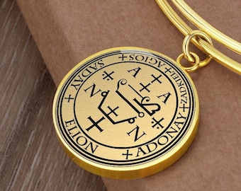 Arcángel ZADKIEL Sello Amuleto Pulsera Talismán Joyería Colgante