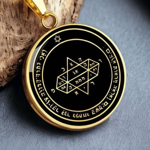 Solomon Necklace Fifth Pentacle Of Jupiter Pendant Gold Silver King Solomon Jewelry Amulet Talisman