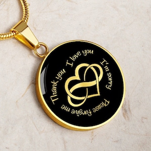 Hooponopono Necklace Heart Infinity Pendant Gift M and M Jewelry Rumi ho’oponopono