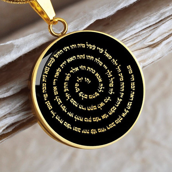 72 Names Of God Pendant Necklace Kabbalah Jewelry Amulet Talisman