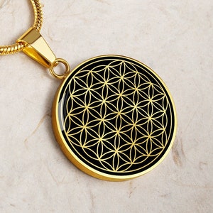 Flower Of Life Necklace Jewelry Pendant Sacred Geometry Men Gold Silver
