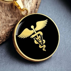 Veterinarian Gift Necklace Vet Tech Pendant Vet Symbol Jewelry Gold Gift Silver Charm