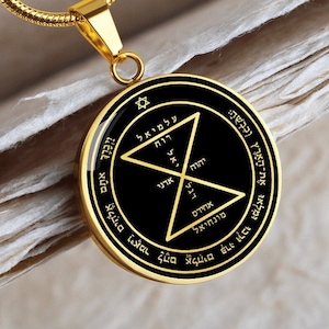 Solomon Love Seal Necklace Third Pentacle of Venus Pendant Gold Jewelry Silver Amulet