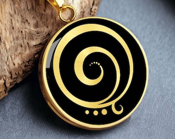Gratitude Symbol Necklace Thankful Jewelry Pendant Thank You Gift Gold Silver