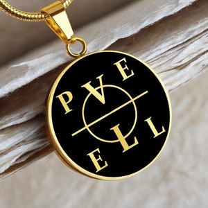 John Dee PELE Necklace Pendant Enochian Talisman Jewelry Amulet Gold Silver Charm