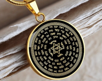72 Names of God Seal Solomon kabbalah Amulet Talisman Necklace Pendant Jewelry