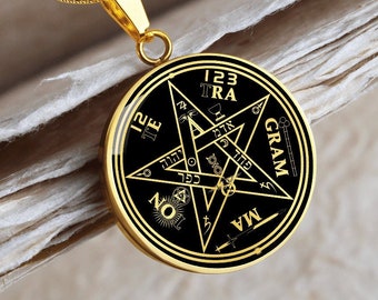 Tetragrammaton Pendant Necklace Amulet Talisman Jewelry Seal